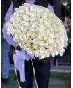 Букет белых роз № 485